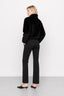 KOCCA FAUX FUR JACKET WITH A HIGH COLLAR AND A ZIP FASTENING - LAYRA FAUX FUR JACKET