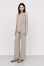 KOCCA TAILORED JACKET IN WOOL AND CASHMERE WITH A CIRCULAR BROOCH - ABENZIO KNIT JACKET