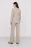 KOCCA TAILORED JACKET IN WOOL AND CASHMERE WITH A CIRCULAR BROOCH - ABENZIO KNIT JACKET