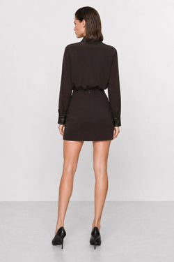 KOCCA SHIRT DRESS WITH LONG SLEEVES AND A WRAP-STYLE SKIRT - GIMLI SKIRT