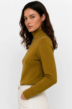 KOCCA FITTED HIGH-NECK JUMPER IN A VISCOSE AND WOOL BLEND - VALLY SWEATER