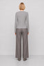 KOCCA RIBBED V-NECK CARDIGAN IN A METALLIC VISCOSE BLEND - DANIELE SWEATER
