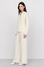 KOCCA JUMPER WITH A CABLE-KNIT PATTERN AND A COLLARED V-NECK - TYEA SWEATER