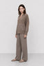 KOCCA LONG-SLEEVED V-NECK JUMPER WITH HORIZONTAL SEQUIN STRIPES - LYA SWEATER