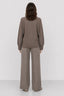 KOCCA LONG-SLEEVED V-NECK JUMPER WITH HORIZONTAL SEQUIN STRIPES - LYA SWEATER