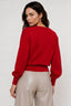 KOCCA LONG-SLEEVED TOP WITH A METALLIC KEYHOLE NECKLINE - NOVENYE SWEATER