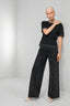 KOCCA VISCOSE TOP WITH A CREW NECK AND METALLIC DETAILS - OANNA SWEATER