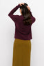 KOCCA JUMPER WITH A V-NECK, RIBBED TRIMS AND A DECORATIVE PIN - RODOPIANO JERSEY