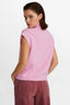 KOCCA SLEEVELESS ROLL-NECK JUMPER WITH A DECORATIVE BROOCH - RODOLFO LONG SLEEVE JERSEY