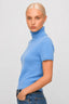 KOCCA SHORT-SLEEVED POLO NECK JUMPER WITH A RIBBED TEXTURE - BARBE JERSEY