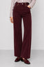 KOCCA STRAIGHT TROUSERS WITH A HIGH WAIST AND DECORATIVE CHAIN - COLORED TROUSERS WITH CHAINS KESIDIO