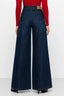 KOCCA WIDE-LEG JEANS WITH A HIGH WAIST AND CHAIN DETAILS - ENISIO DENIM TROUSERS
