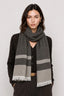 KOCCA SCARF WITH STRIPES AND FRINGES IN A WOOL AND ALPACA BLEND - GERALDO SCARF