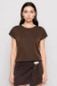 KOCCA BLOUSE WITH A ROUND NECKLINE AND A RELAXED FIT - AMEDEE T-SHIRT