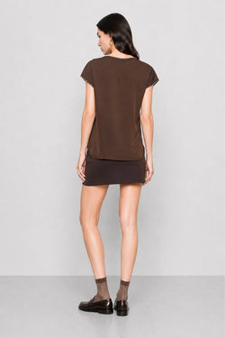 KOCCA BLOUSE WITH A ROUND NECKLINE AND A RELAXED FIT - AMEDEE T-SHIRT