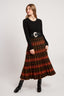 JEANNE LONG-SLEEVED KNIT MIDI DRESS