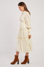 PLAIN MIDI DRESS WITH VELMA LACE