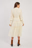 PLAIN MIDI DRESS WITH VELMA LACE