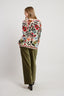 CADETTE ROUND NECK JACQUARD KNIT SWEATER