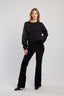 FINE KNIT SWEATER WITH CALENZANA GRAPHIC STRASS