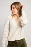 CAMERON LONG SLEEVED V-NECK SWEATER