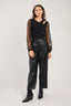 LIGHTWEIGHT SWEATER WITH TRANSPARENT PUFF SLEEVES CARACAS