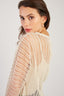 CARINE LONG SLEEVED TRANSPARENT STRIPED SWEATER
