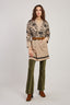 LONG KNITTED VEST WITH FLORAL JACQUARD PATTERN DANI