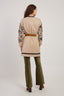 LONG KNITTED VEST WITH FLORAL JACQUARD PATTERN DANI