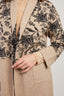 LONG KNITTED VEST WITH FLORAL JACQUARD PATTERN DANI