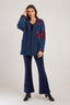 DEBBIE WOOL LONG-SLEEVED V-NECK CARDIGAN