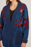 DEBBIE WOOL LONG-SLEEVED V-NECK CARDIGAN
