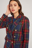 LAURE CHECKED BLAZER JACKET
