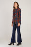 LAURE CHECKED BLAZER JACKET