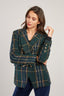 LAURE CHECKED BLAZER JACKET