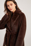 LENNA REVERSIBLE LONG FAUX FUR COAT