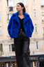 LESLIE BALL JACKET IN FAUX FUR, SOFT LINING