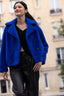 LESLIE BALL JACKET IN FAUX FUR, SOFT LINING