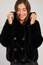LESLIE BALL JACKET IN FAUX FUR, SOFT LINING