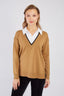 AGRIPPINE V-NECK SHIRT SWEATER