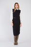 ALBERTA SLEEVELESS SWEATER WITH INTEGRATED SHIRT