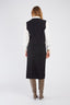 ALBERTA SLEEVELESS SWEATER WITH INTEGRATED SHIRT