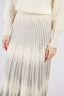 LONG PLEATED JEANETTE KNIT SKIRT