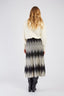 LONG PLEATED JEANETTE KNIT SKIRT