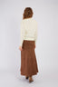 JULIANE LONG SUEDE-EFFECT SKIRT