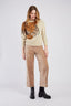 FLAURIANE STRAIGHT-FIT VELVET PANTS