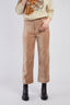 FLAURIANE STRAIGHT-FIT VELVET PANTS