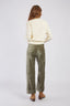 FLAURIANE STRAIGHT-FIT VELVET PANTS