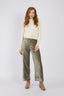 FLAURIANE STRAIGHT-FIT VELVET PANTS