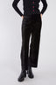 FLAURIANE STRAIGHT-FIT VELVET PANTS
